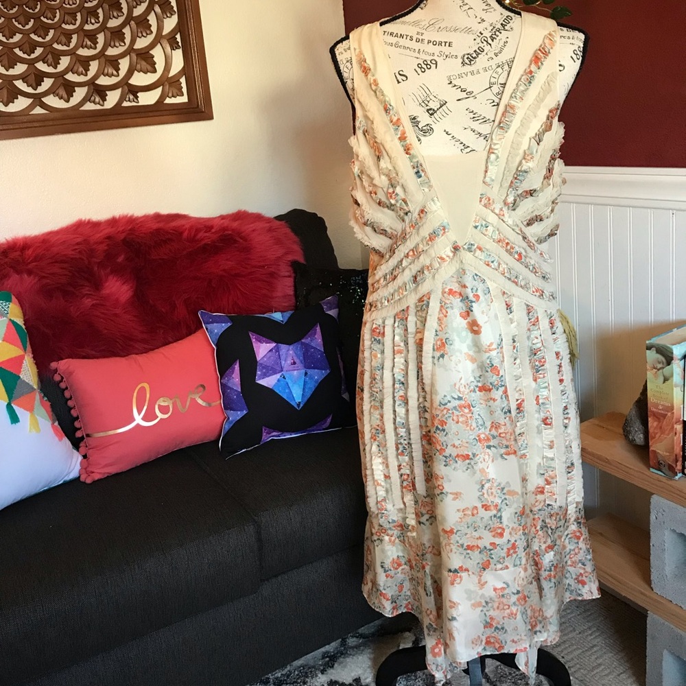 *NWT* SACHIN + BABI Silk Nina Dress